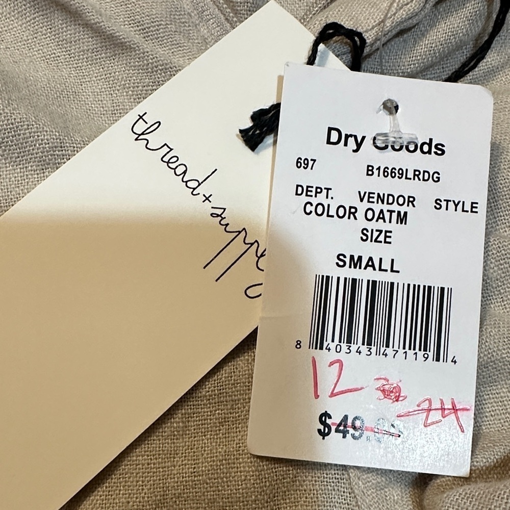 Thread & Supply Light Tan Women Cargo Shorts - Picture 4 of 6